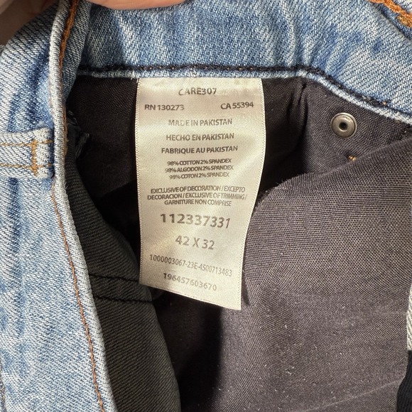 Wrangler Retro Relaxed Boot Jeans Men's 42x32 Blue Light Wash Cotton Denim - Picture 9 of 9